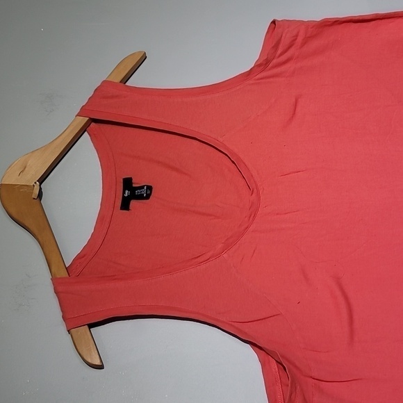 Gap Orange Coral V-Neck Women's Tank Top - Picture 1 of 5